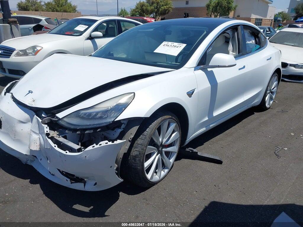 5YJ3E1EB7JF074646 2018 TESLA MODEL 3 photo no. 2