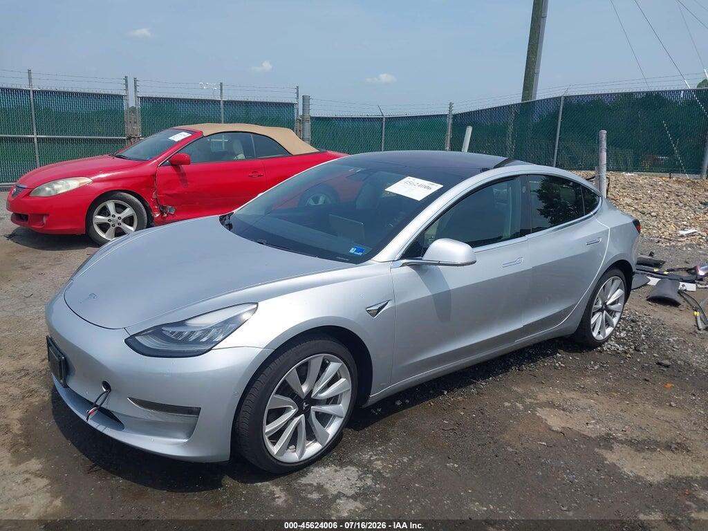 5YJ3E1EA5JF060865 2018 TESLA MODEL 3 photo no. 2