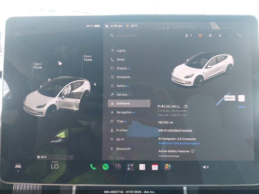 5YJ3E1EB9JF100065 2018 TESLA MODEL 3 photo no. 7