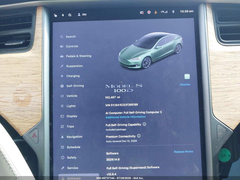 5YJSA1E22JF295188 2018 TESLA MODEL S photo no. 7