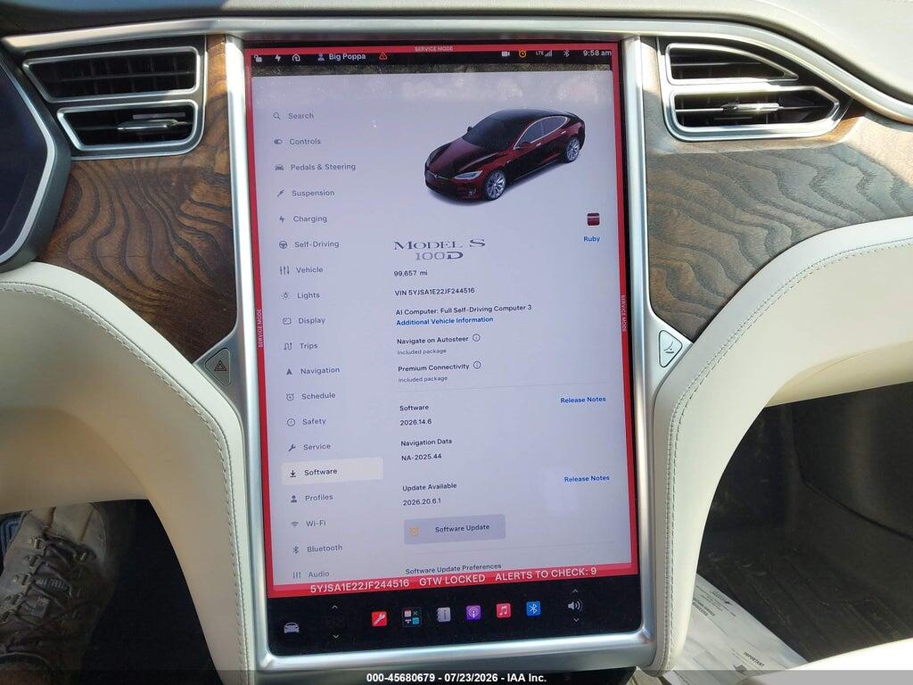 5YJSA1E22JF244516 2018 TESLA MODEL S photo no. 7