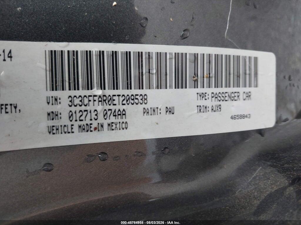 3C3CFFAR0ET209538 2014 FIAT 500 photo no. 9