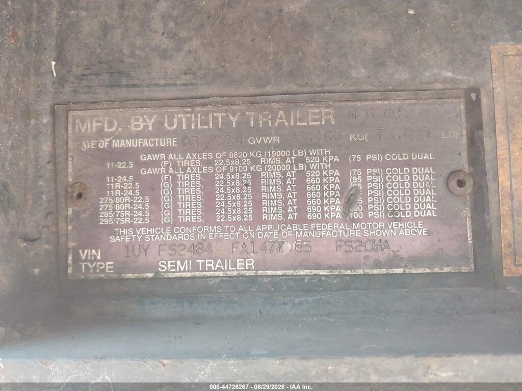1UYFS2484FA147765 2015 UTILITY TRAILER MFG SEMI TRAILER photo no. 9