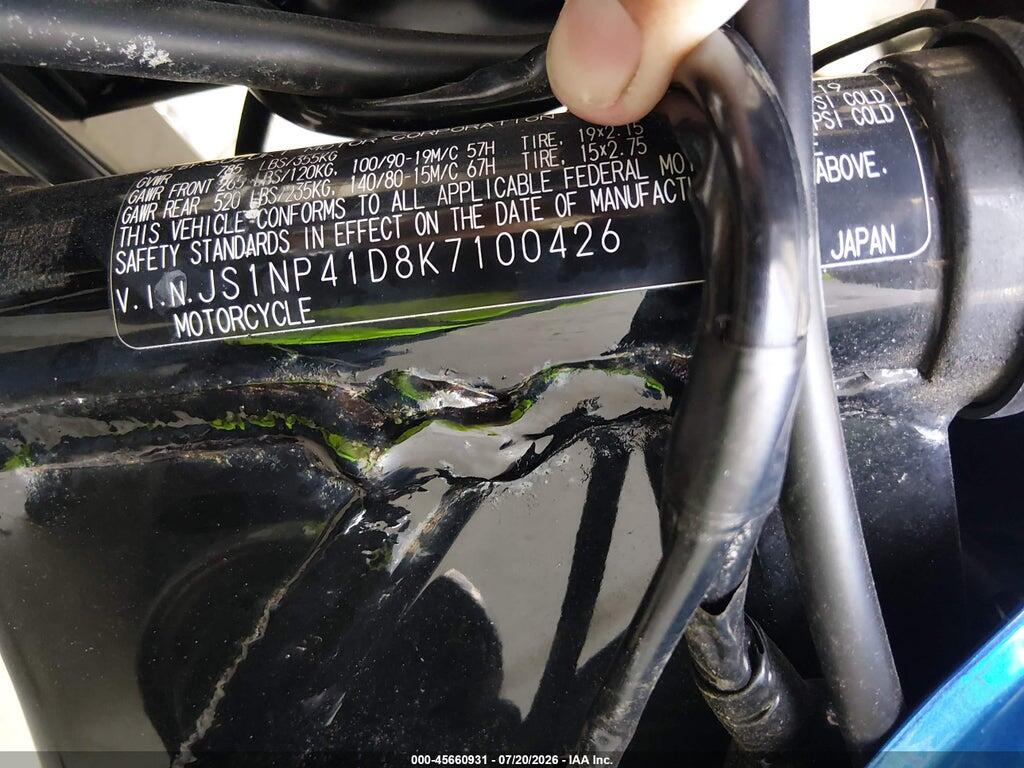 JS1NP41D8K7100426 2019 SUZUKI LS650 photo no. 10