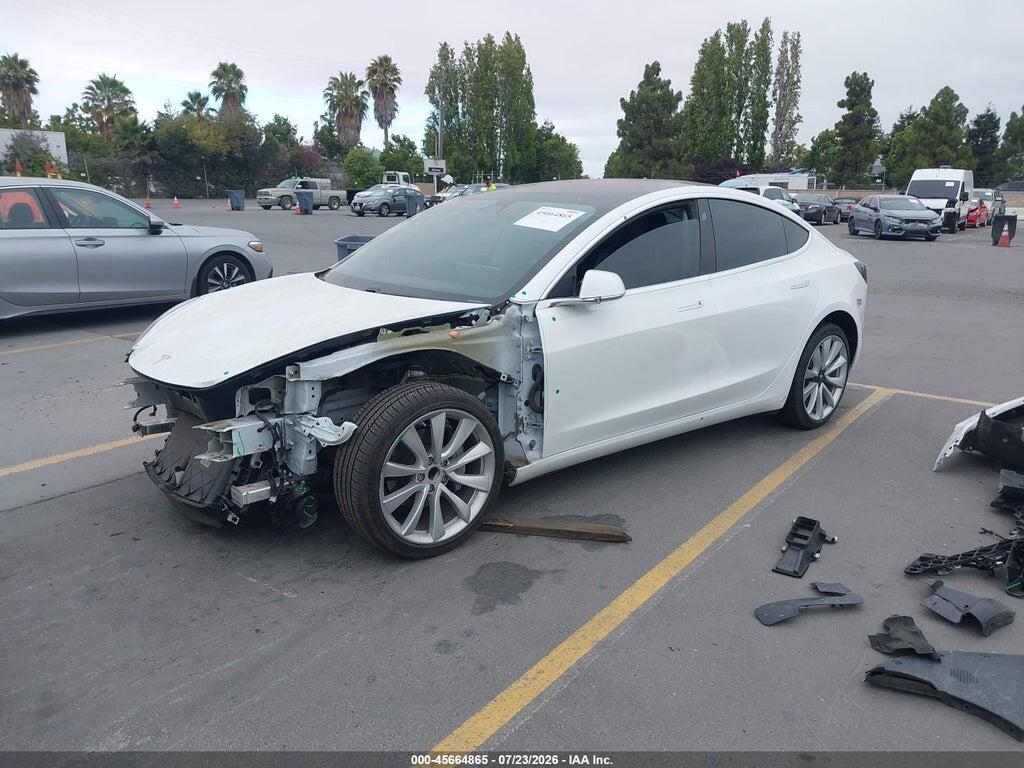 5YJ3E1EA0KF301457 2019 TESLA MODEL 3 photo no. 2
