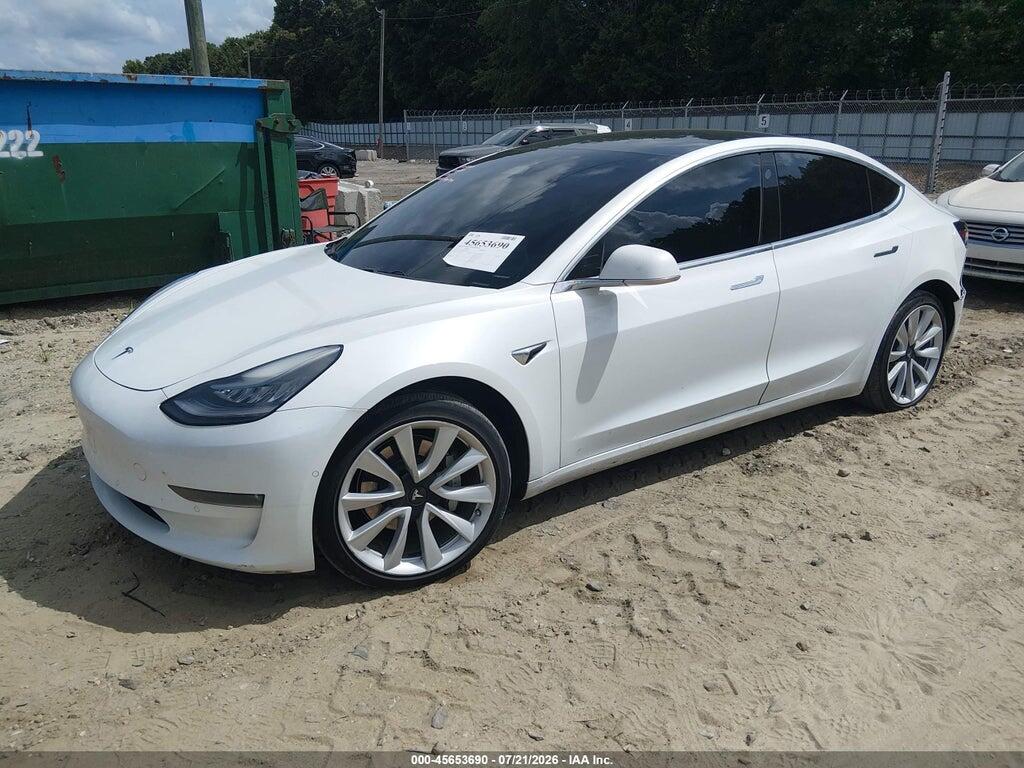5YJ3E1EB1KF494792 2019 TESLA MODEL 3 photo no. 2