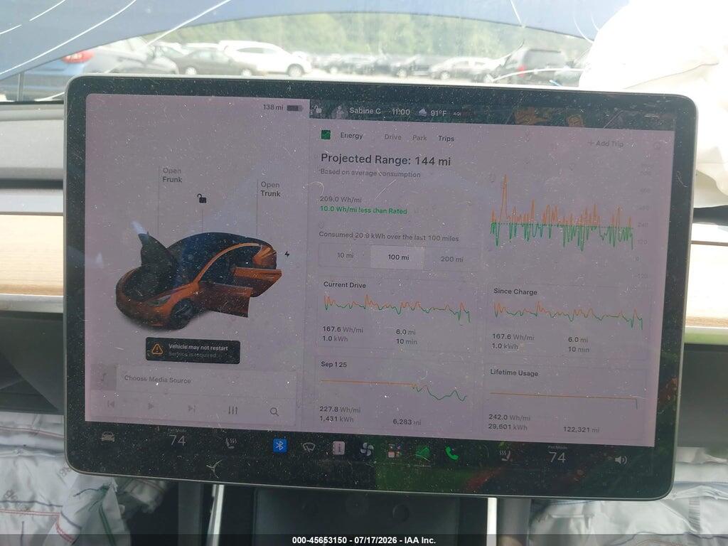 5YJ3E1EA9KF425890 2019 TESLA MODEL 3 photo no. 7