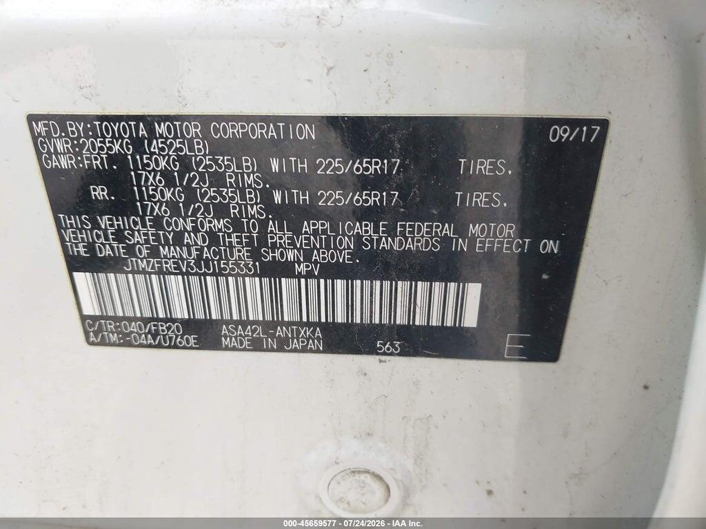 JTMZFREV3JJ155331 2018 TOYOTA RAV4 photo no. 9