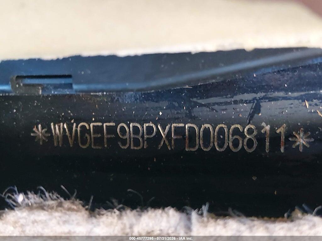 WVGEF9BPXFD006811 2015 VOLKSWAGEN TOUAREG photo no. 9