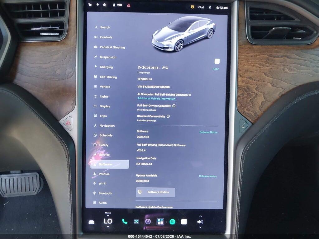 5YJSA1E21KF335696 2019 TESLA MODEL S photo no. 7