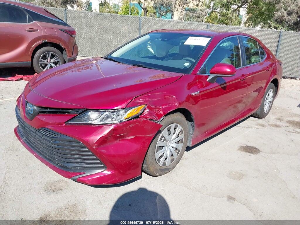 4T1B31HKXKU508950 2019 TOYOTA CAMRY HYBRID photo no. 2