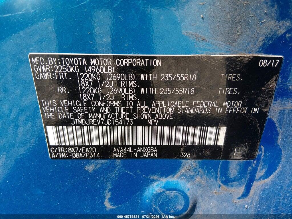 JTMDJREV7JD154173 2018 TOYOTA RAV4 HYBRID photo no. 9