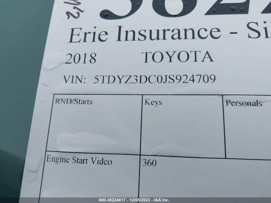 5TDYZ3DC0JS924709 2018 TOYOTA SIENNA photo no. 9