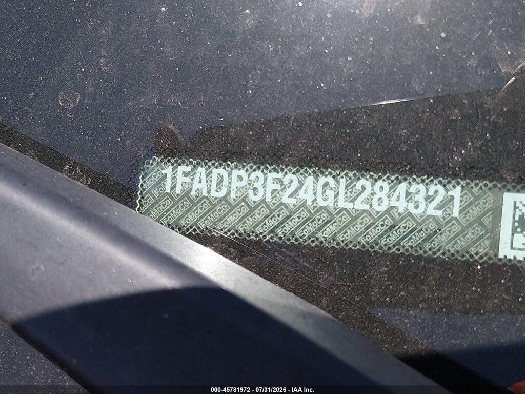 1FADP3F24GL284321 2016 FORD FOCUS photo no. 9
