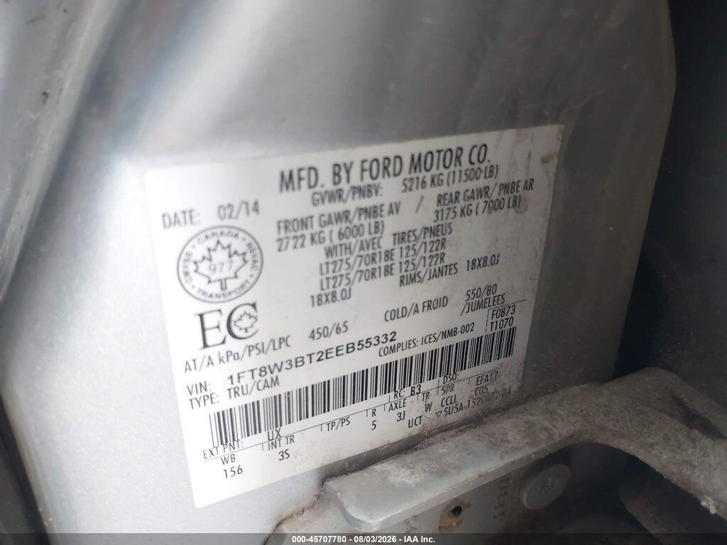 1FT8W3BT2EEB55332 2014 FORD F-350 photo no. 9