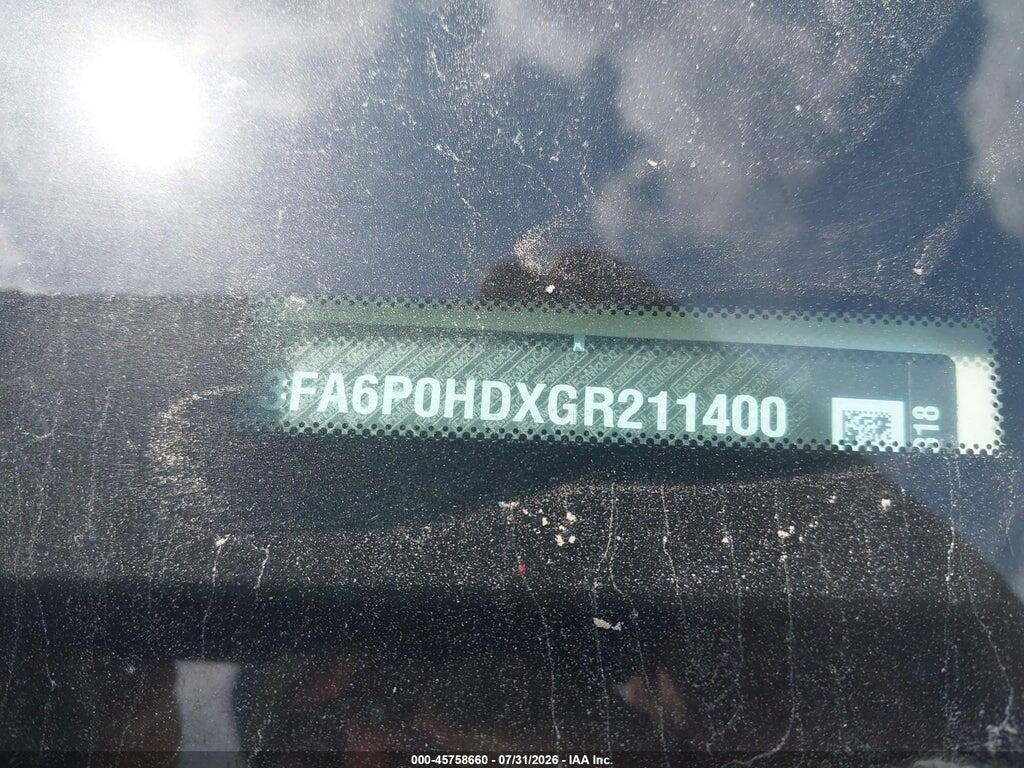 3FA6P0HDXGR211400 2016 FORD FUSION photo no. 9
