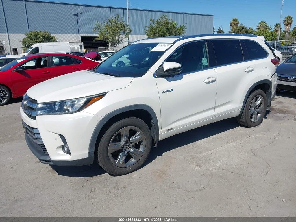 5TDDGRFH1KS077247 2019 TOYOTA HIGHLANDER HYBRID photo no. 2