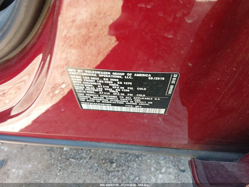 1V2CP2CA3JC597359 2018 VOLKSWAGEN ATLAS photo no. 9