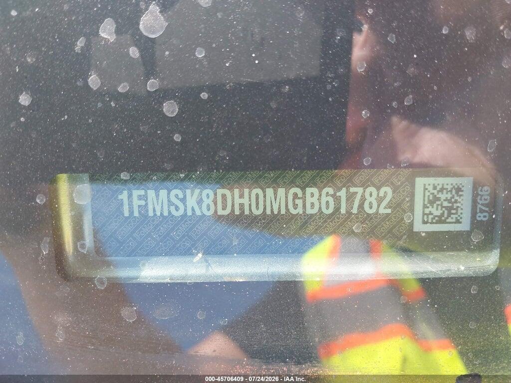 1FMSK8DH0MGB61782 2021 FORD EXPLORER photo no. 9