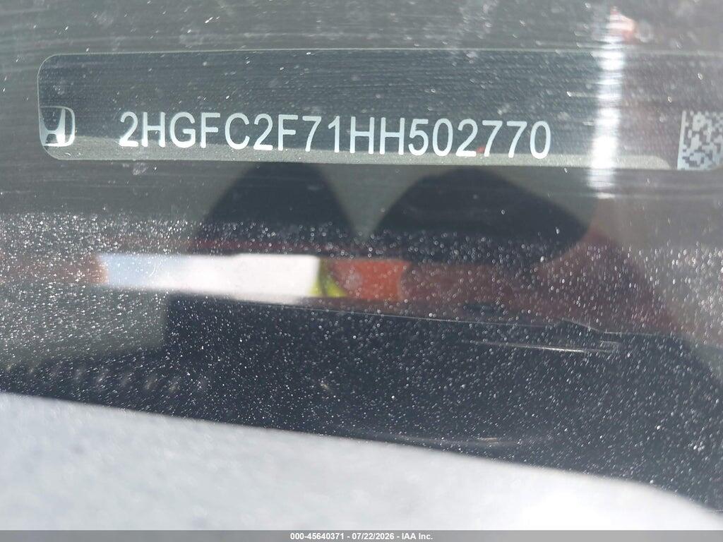 2HGFC2F71HH502770 2017 HONDA CIVIC photo no. 9