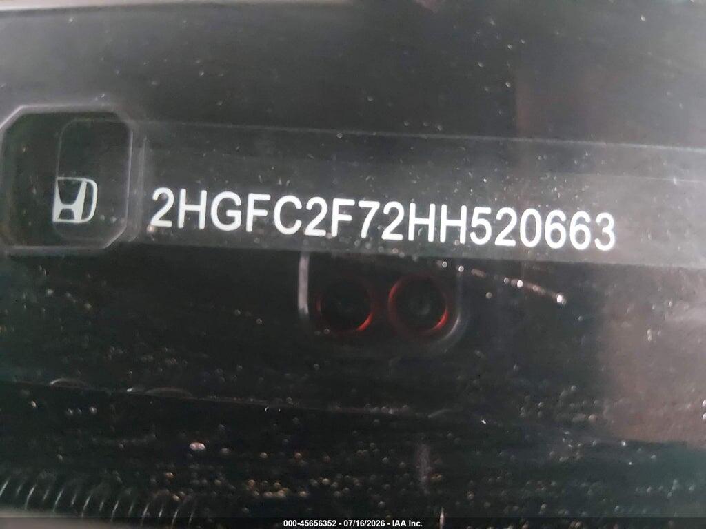 2HGFC2F72HH520663 2017 HONDA CIVIC photo no. 9