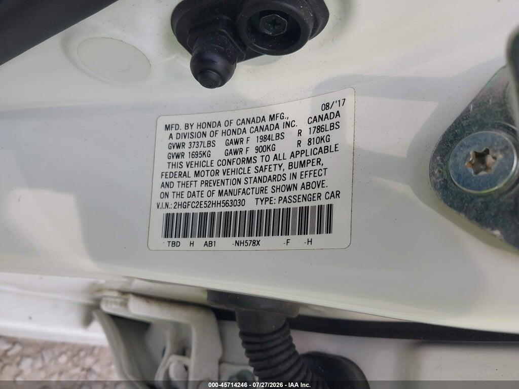 2HGFC2E52HH563030 2017 HONDA CIVIC photo no. 9