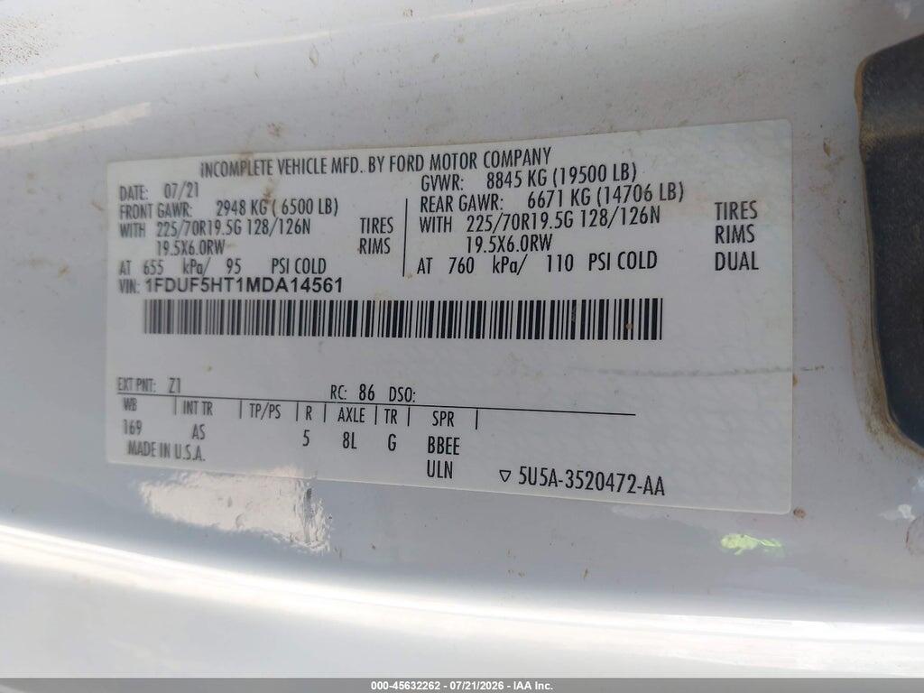 1FDUF5HT1MDA14561 2021 FORD F-550 CHASSIS photo no. 9