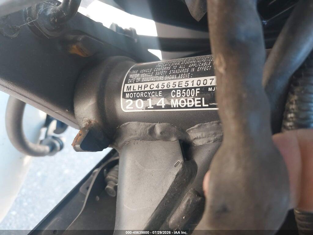 MLHPC4565E5100760 2014 HONDA CB500 photo no. 10