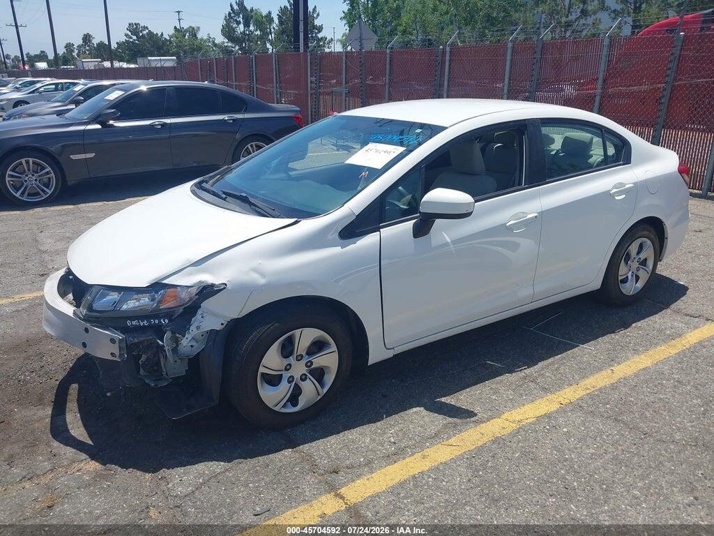 2HGFB2F58EH504853 2014 HONDA CIVIC photo no. 2