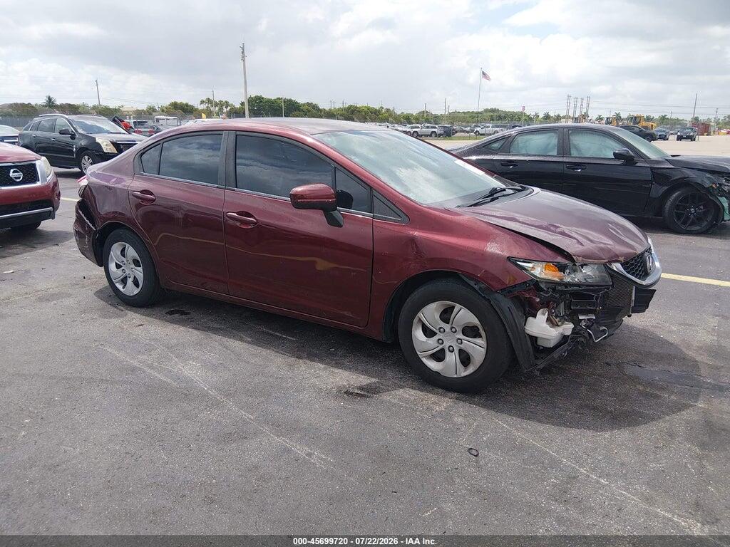 19XFB2F58EE080066 2014 HONDA CIVIC photo no. 1