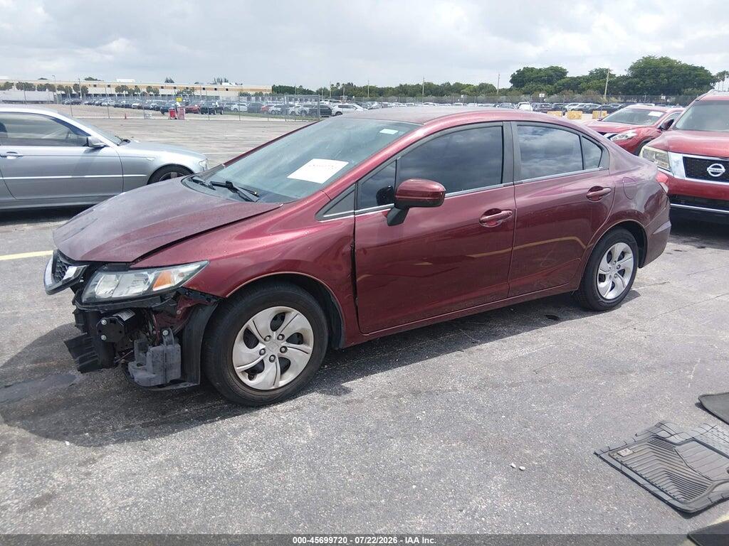 19XFB2F58EE080066 2014 HONDA CIVIC photo no. 2