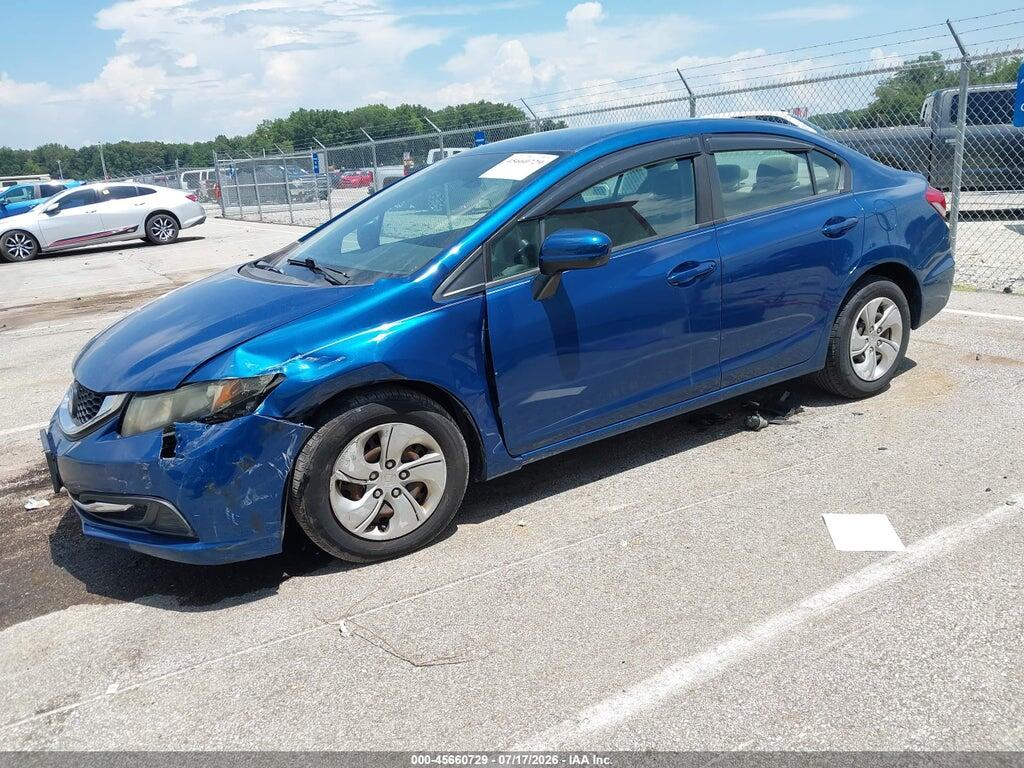 2HGFB2F55EH559311 2014 HONDA CIVIC photo no. 2