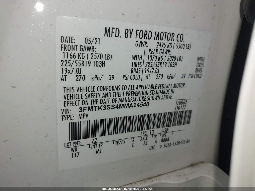3FMTK3SS4MMA24548 2021 FORD MUSTANG MACH-E photo no. 12