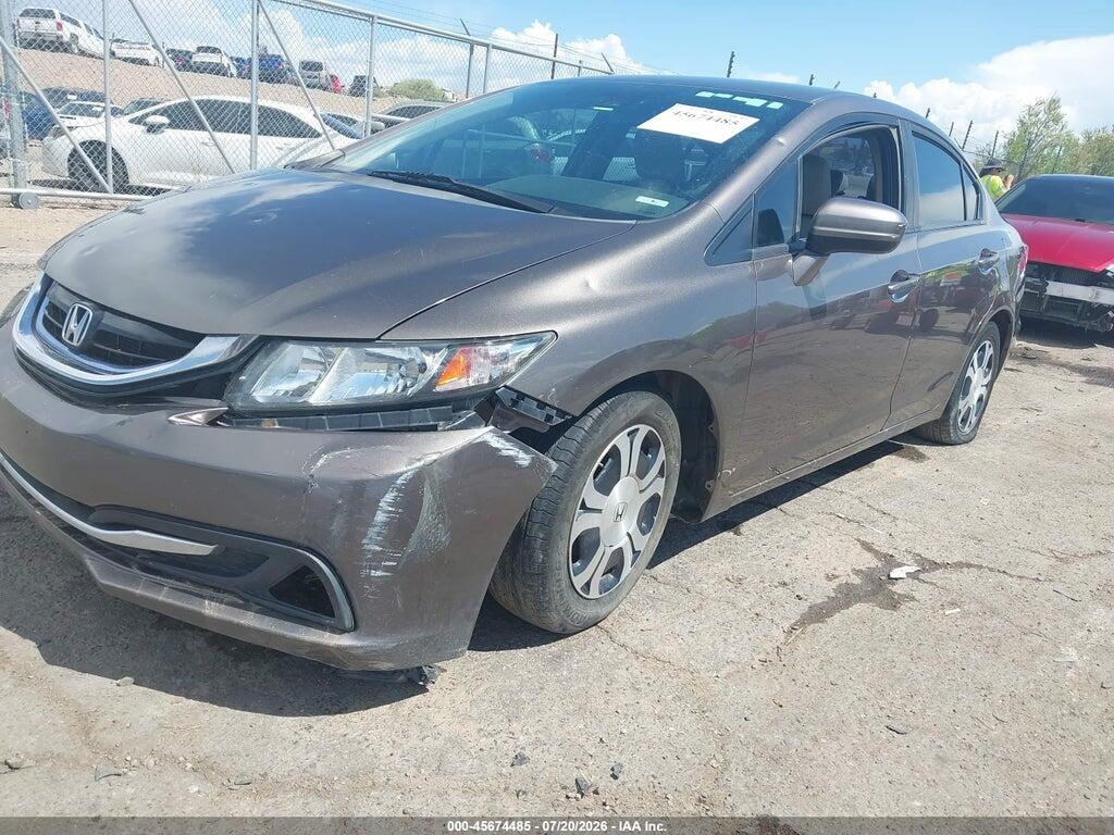 19XFB4F25EE000742 2014 HONDA CIVIC HYBRID photo no. 2