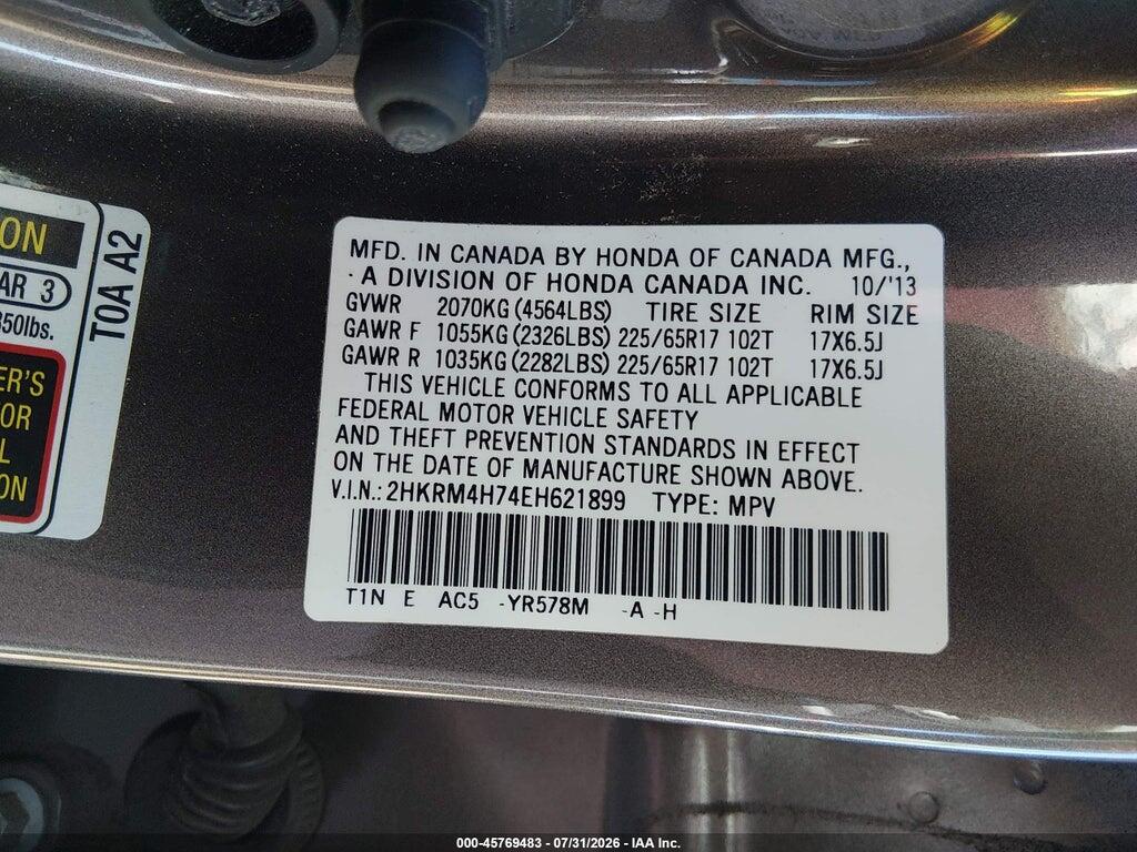 2HKRM4H74EH621899 2014 HONDA CR-V photo no. 9