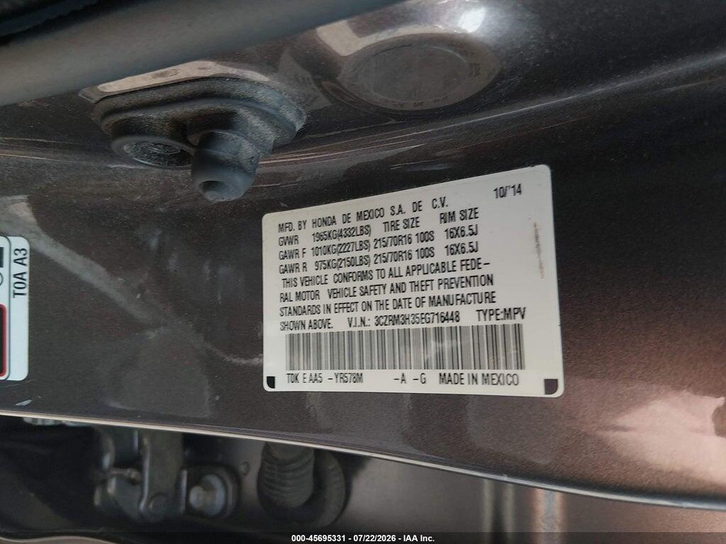 3CZRM3H35EG716448 2014 HONDA CR-V photo no. 9
