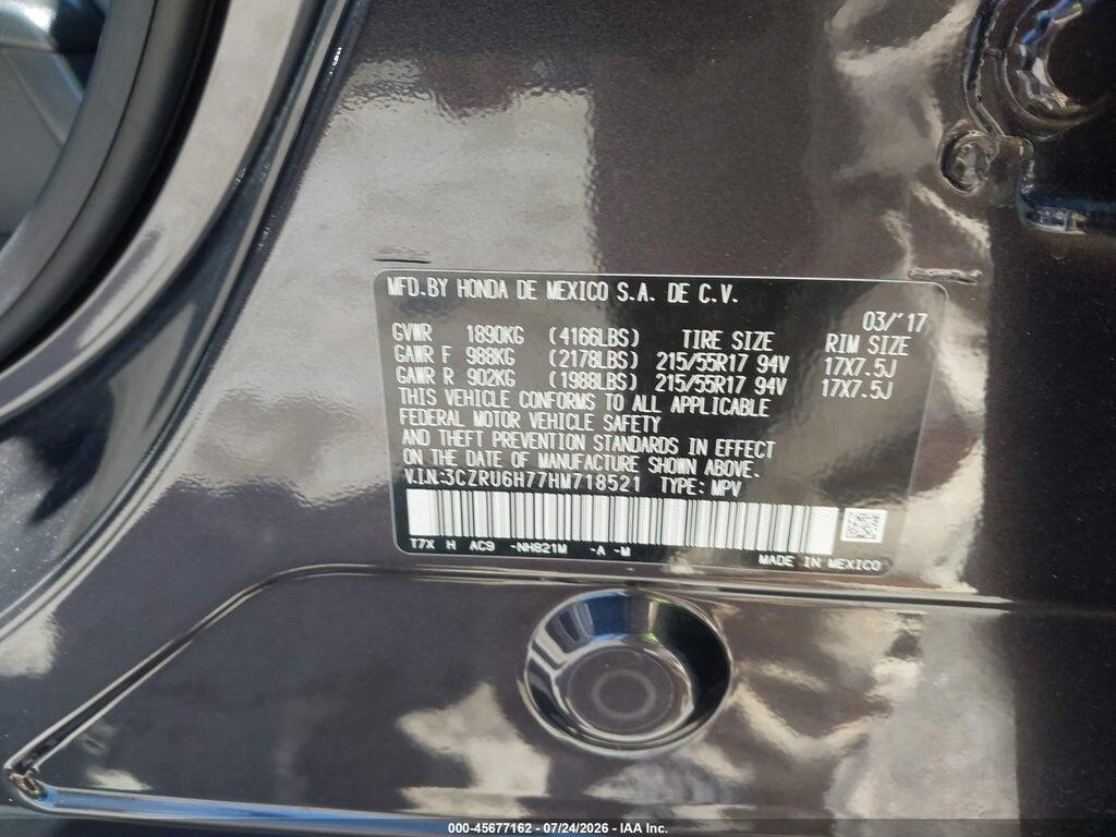 3CZRU6H77HM718521 2017 HONDA HR-V photo no. 9