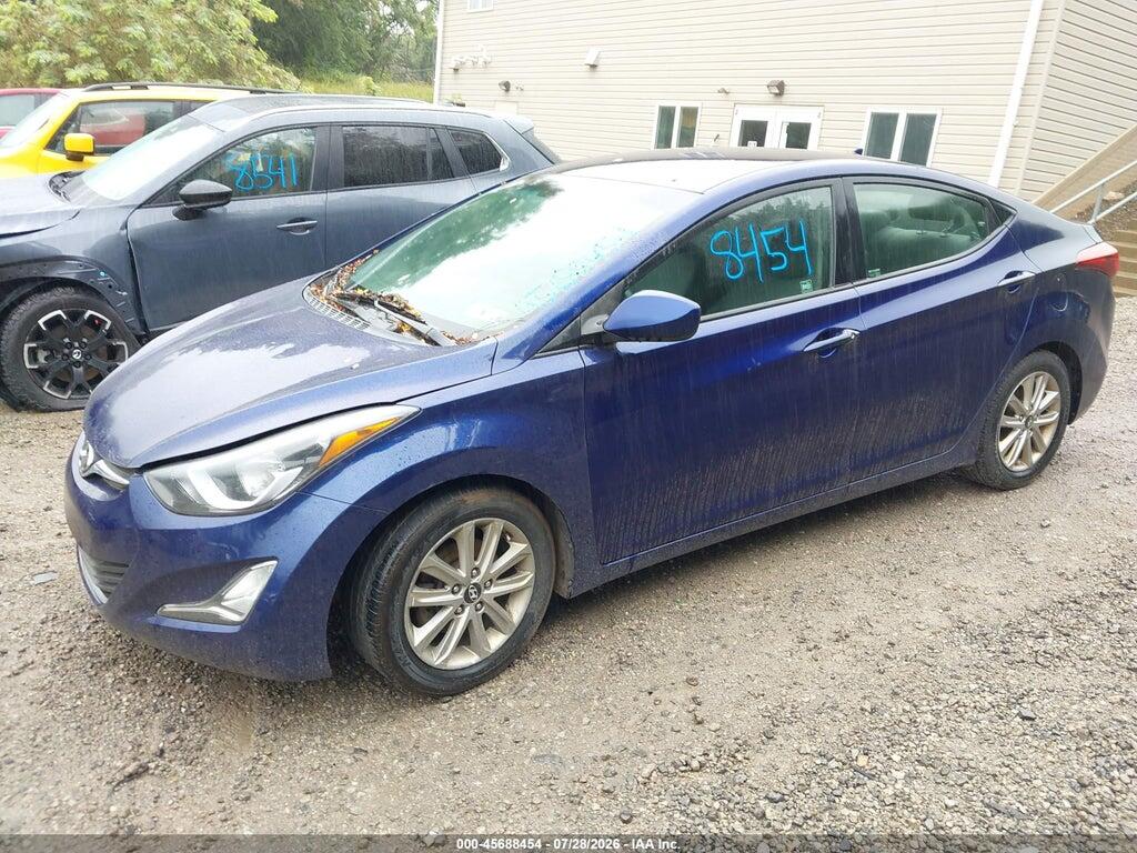 5NPDH4AE3EH461733 2014 HYUNDAI ELANTRA photo no. 2