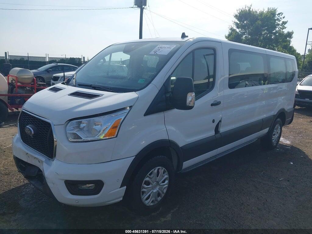 1FBAX2Y80MKA30832 2021 FORD TRANSIT-350 PASSENGER VAN photo no. 2