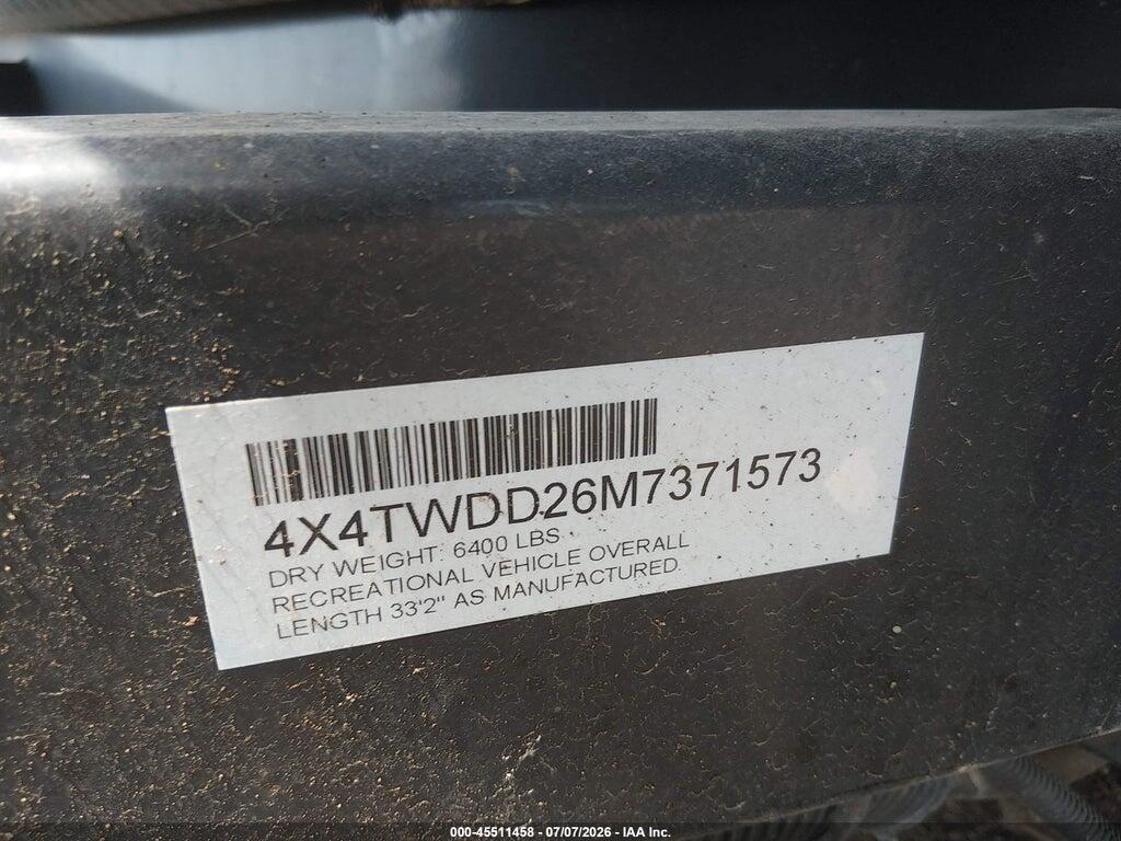 4X4TWDD26M7371573 2021 FOREST RIVER WILDWOOD photo no. 9