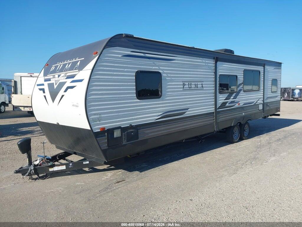 5ZT2PUTB7M4010501 2021 FOREST RIVER PALOMINO PUMA 28BHSS TRAVEL TRAILER photo no. 2