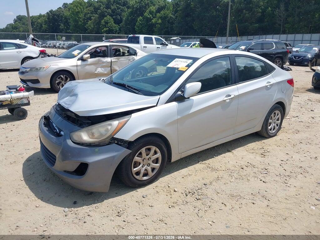 KMHCT4AE8EU738873 2014 HYUNDAI ACCENT photo no. 2