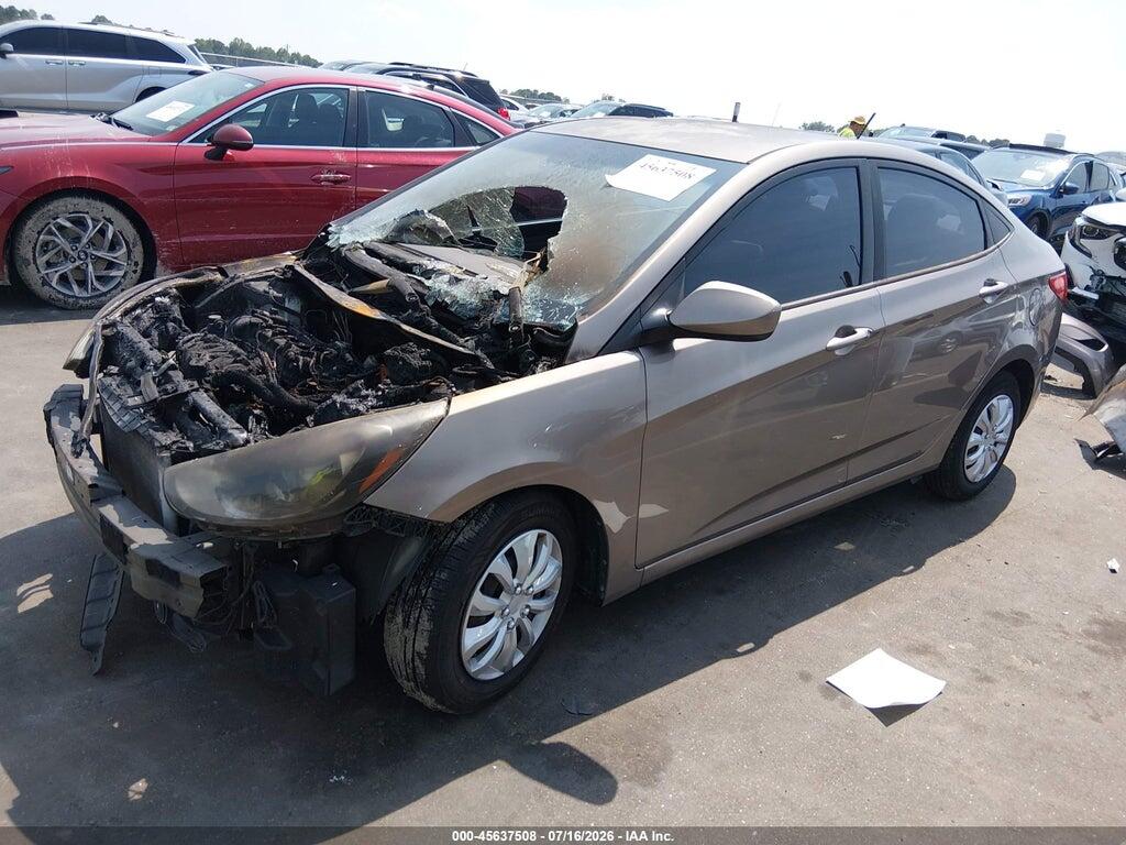 KMHCT4AE9EU492318 2014 HYUNDAI ACCENT photo no. 2