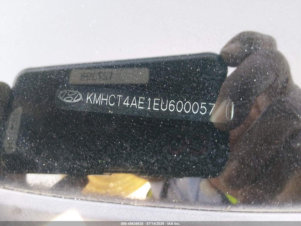 KMHCT4AE1EU600057 2014 HYUNDAI ACCENT photo no. 9