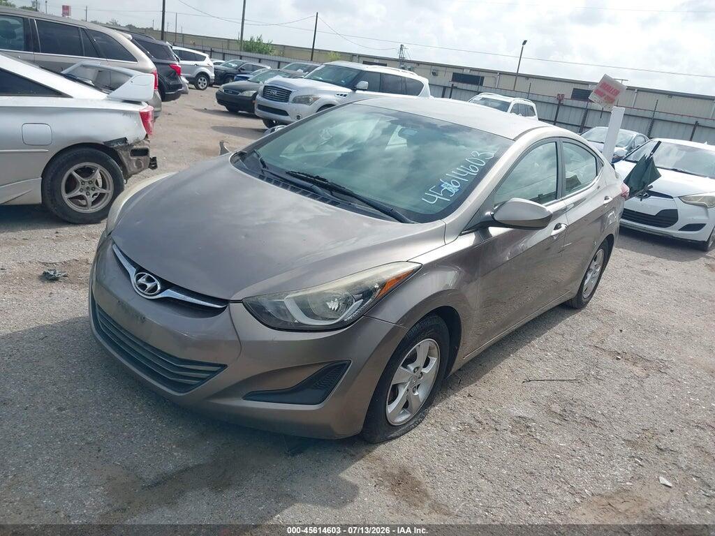 5NPDH4AE2EH536745 2014 HYUNDAI ELANTRA photo no. 2