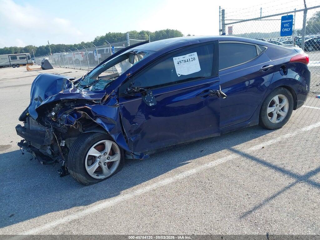 5NPDH4AE9EH456309 2014 HYUNDAI ELANTRA photo no. 2
