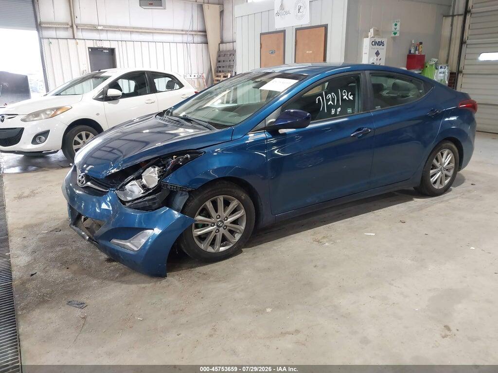 KMHDH4AE8EU110320 2014 HYUNDAI ELANTRA photo no. 2