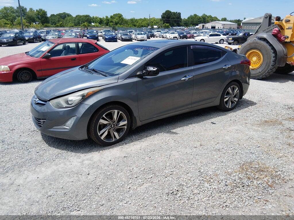 5NPDH4AE1EH498022 2014 HYUNDAI ELANTRA photo no. 2