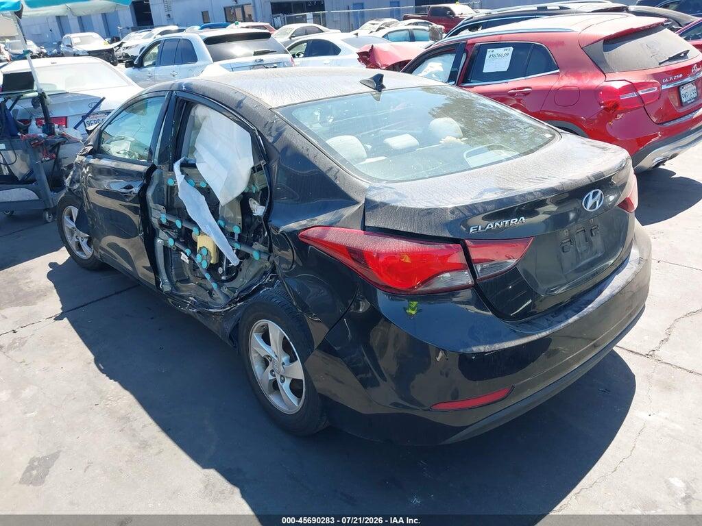 5NPDH4AE2EH539029 2014 HYUNDAI ELANTRA photo no. 3