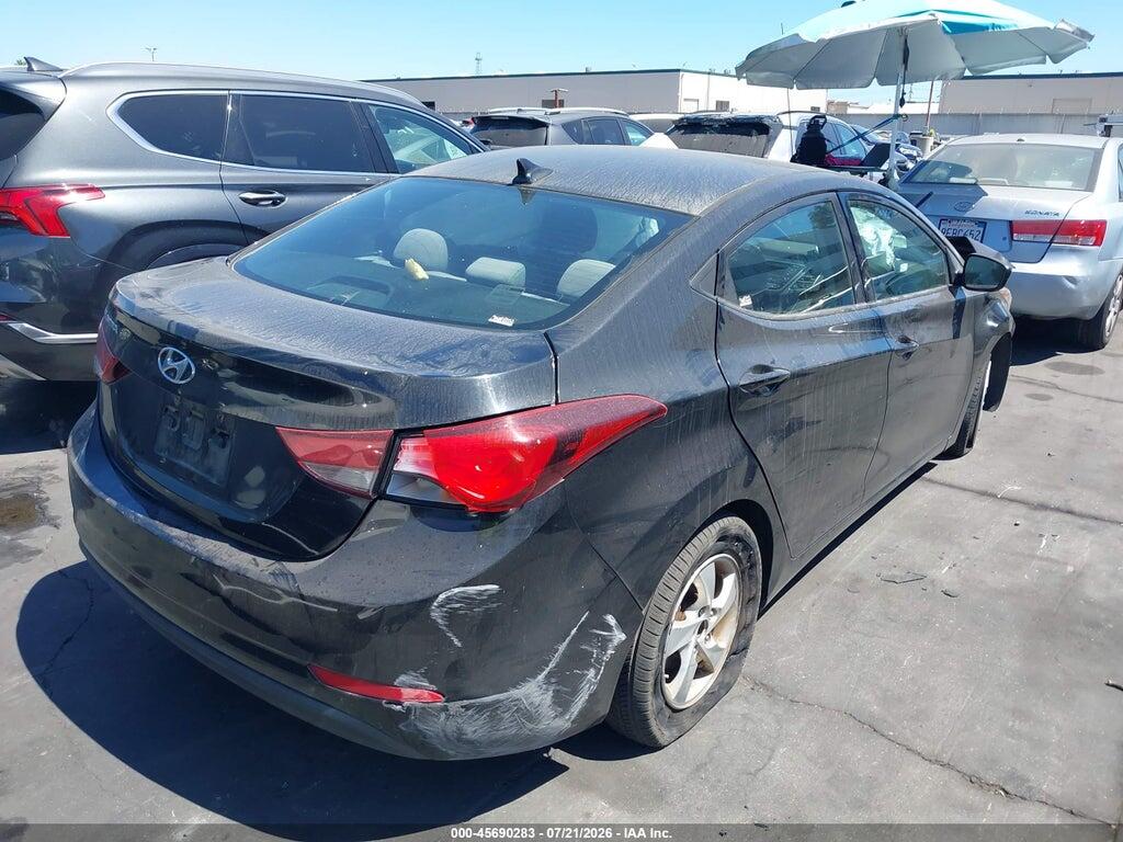 5NPDH4AE2EH539029 2014 HYUNDAI ELANTRA photo no. 4